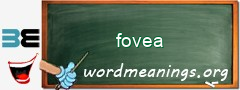 WordMeaning blackboard for fovea